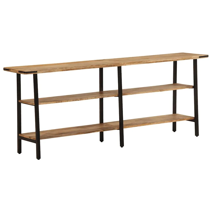 Table console 180x35x70 cm bois de manguier massif - 10
