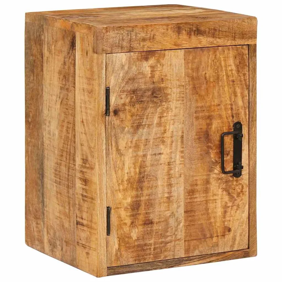 Table de chevet Marron 35 x 33 x 48 cm Bois de mangue massif - 2