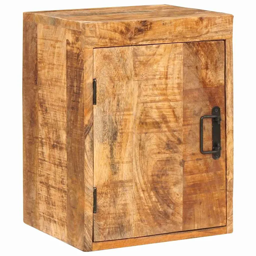 Table de chevet Marron 35 x 33 x 48 cm Bois de mangue massif - 3