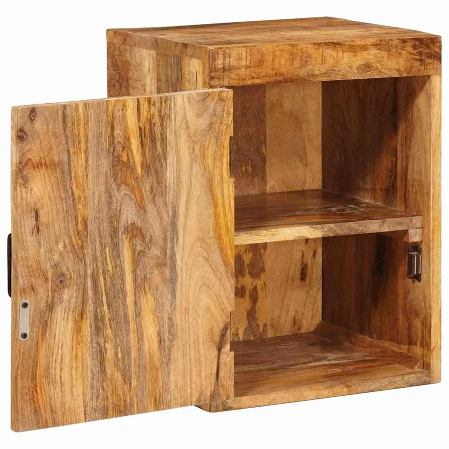 Table de chevet Marron 35 x 33 x 48 cm Bois de mangue massif - 4