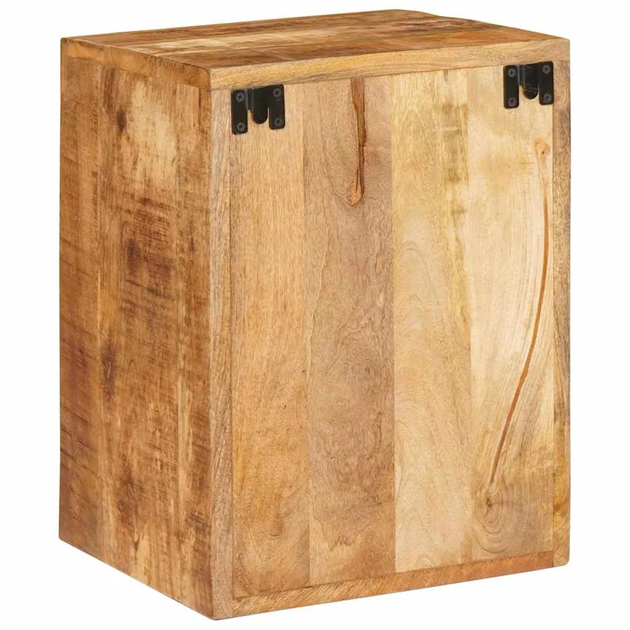 Table de chevet Marron 35 x 33 x 48 cm Bois de mangue massif - 7