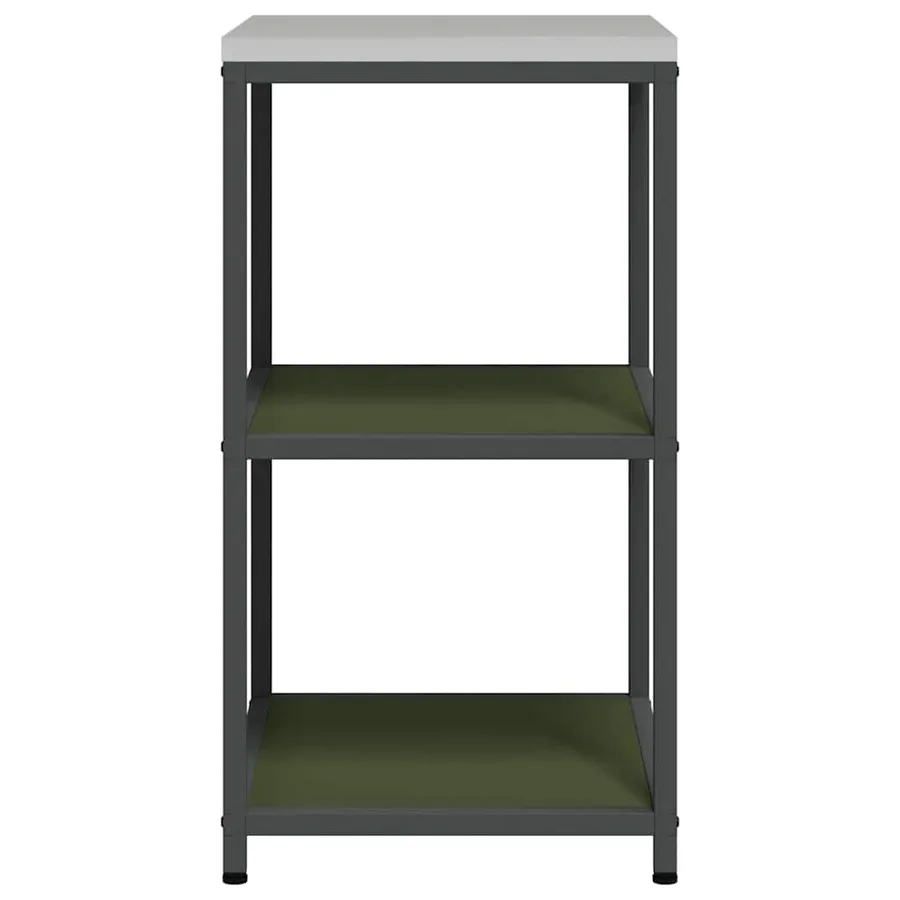 Rangement de cuisine HATTEM Vert olive 60 x 50 x 92 cm Acier - 9