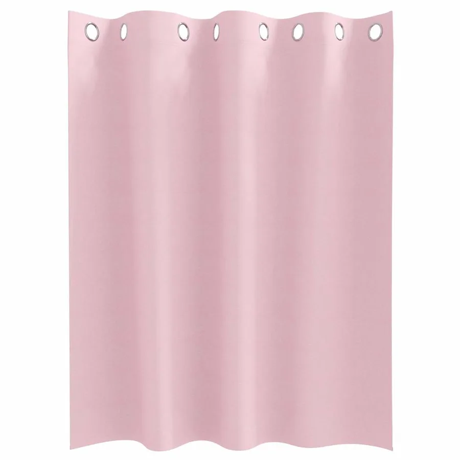Rideaux occultants avec anneaux 2 pcs Rose bébé 140 x 140 cm - 4