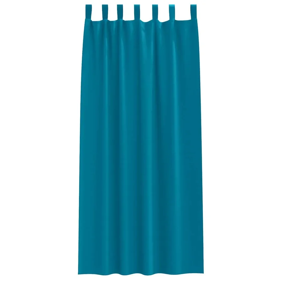 Rideaux occultants avec anneaux 2 pcs Turquoise 260 x 140 cm - 4