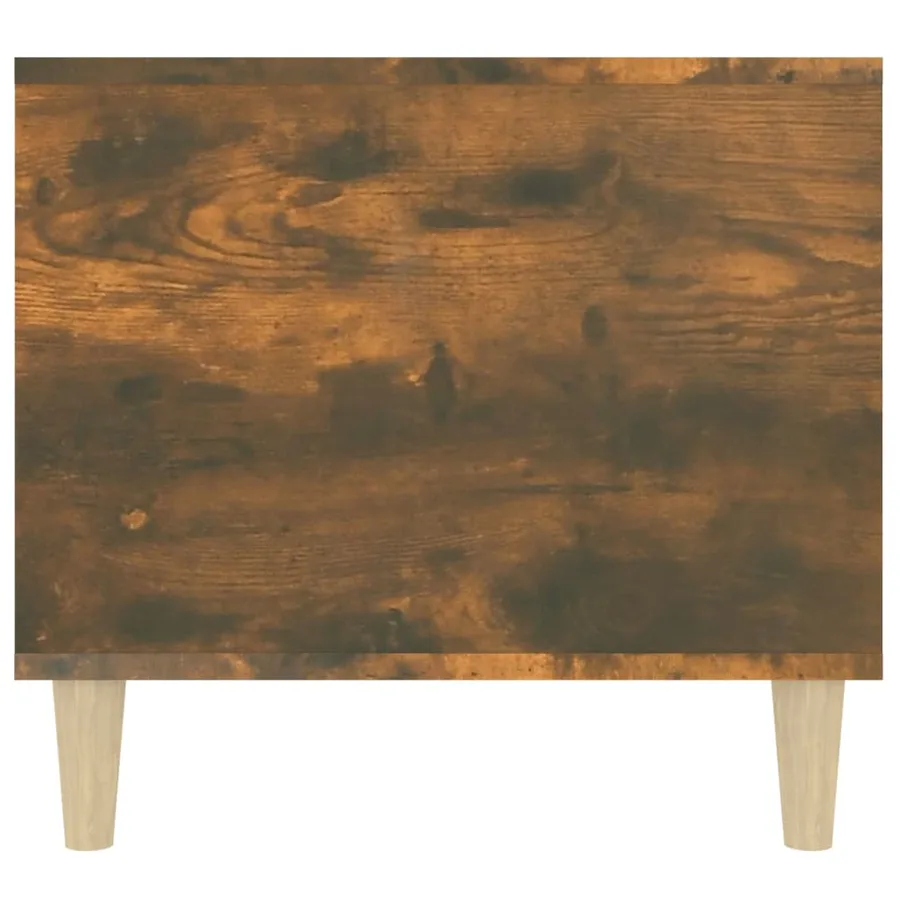 Table basse Chêne fumé 90x49x45 cm Bois d'ingénierie - 7