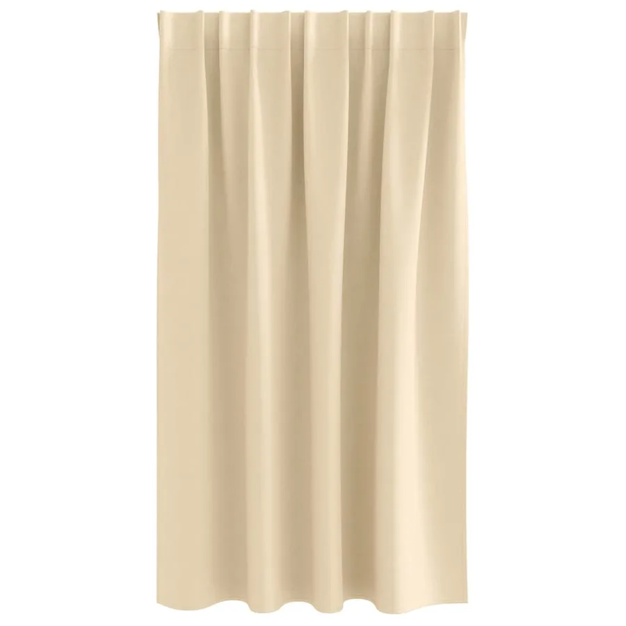 Rideaux occultants avec anneaux 2 pcs Crème 140 x 140 cm - 4