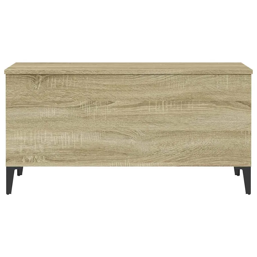 Table basse Chêne sonoma 90x44,5x45 cm Bois d'ingénierie - 5