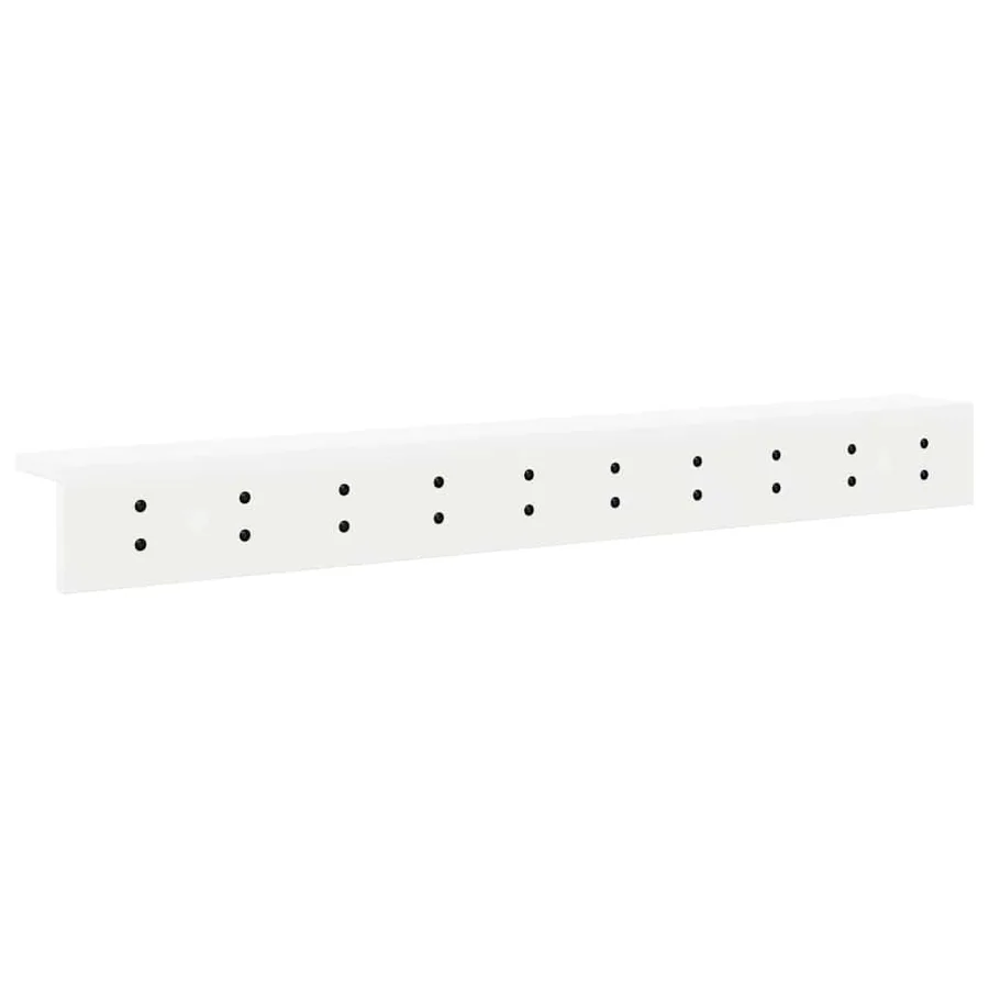Porte-manteau mural Montage mural Blanc 100 x 10,5 x 10,5 cm - 7