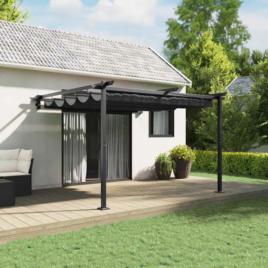 Pavillon 300 x 300 x 200 cm Anthracite Polyester