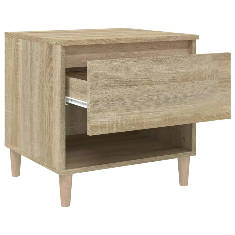 Tables de chevet 2pcs Chêne sonoma 50x46x50cm Bois d’ingénierie - 7