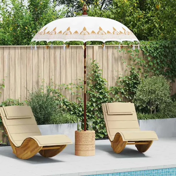 Parasol balinais Crème 185 x 185 x 260 cm