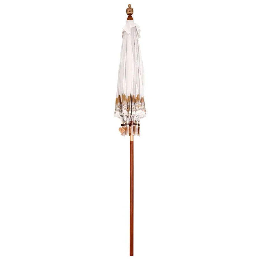 Parasol balinais Crème 185 x 185 x 260 cm - 4