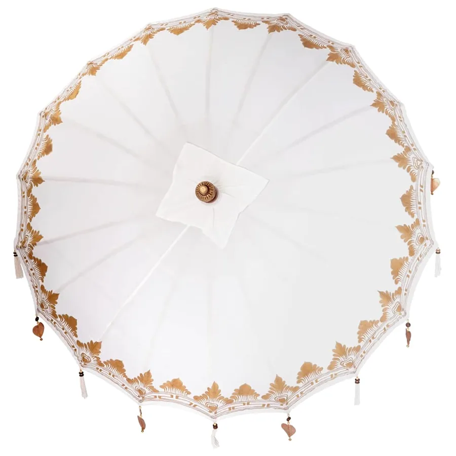 Parasol balinais Crème 185 x 185 x 260 cm - 6