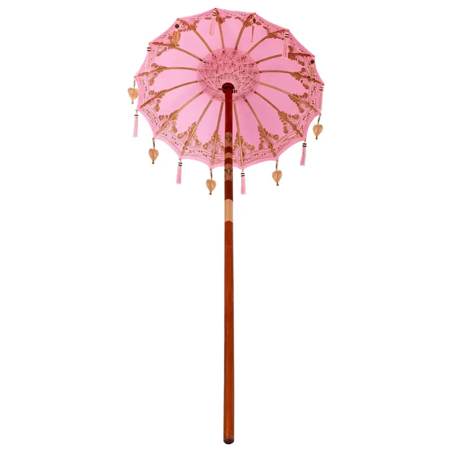 Parasol balinais Rose 125 x 125 x 260 cm - 5