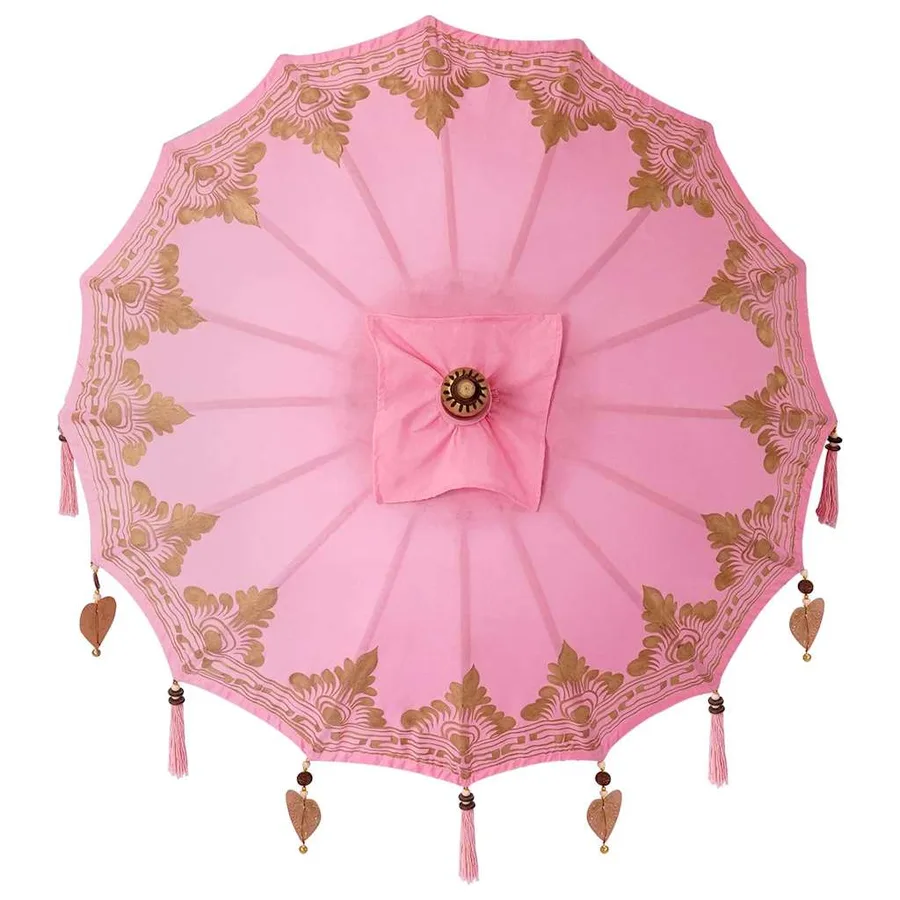 Parasol balinais Rose 125 x 125 x 260 cm - 6