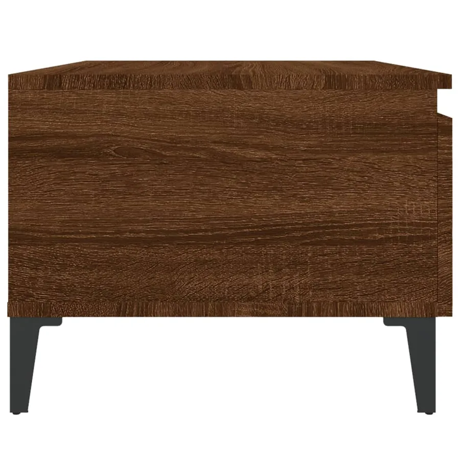 Table d'appoint Chêne marron 50x46x35 cm Bois d'ingénierie - 8