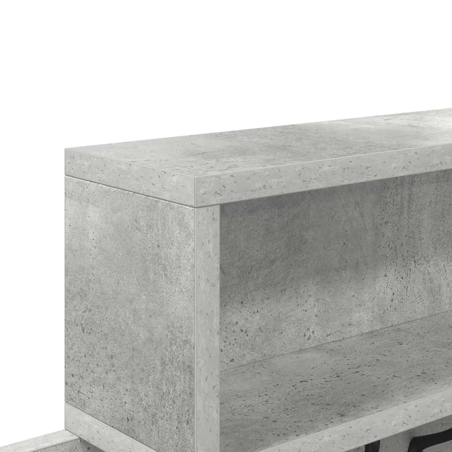 Porte-manteau mural avec étagère Gris béton 100 x 12 x 43,5 cm - 9