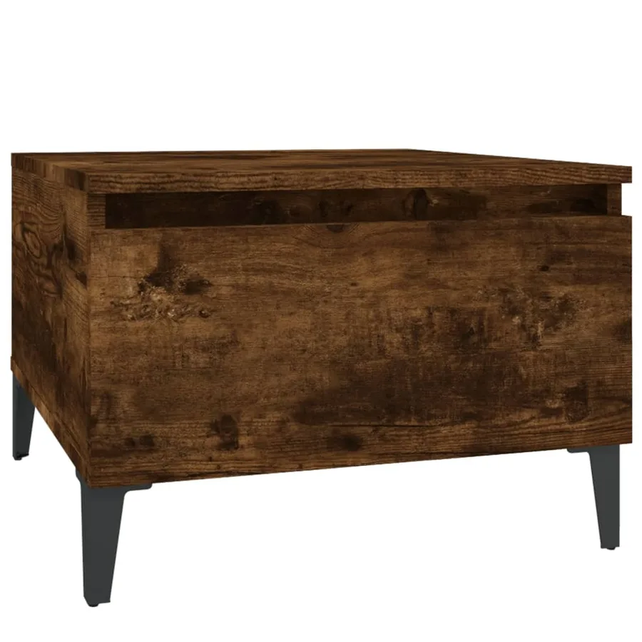 Table d'appoint Chêne fumé 50x46x35 cm Bois d'ingénierie - 2