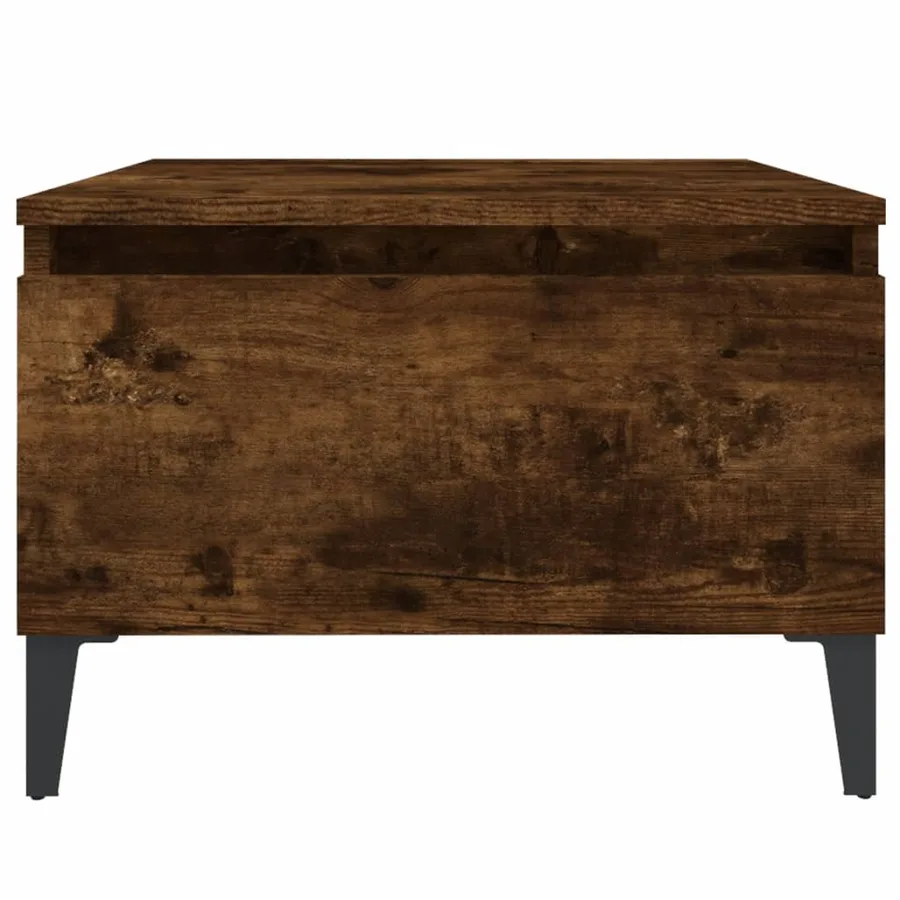 Table d'appoint Chêne fumé 50x46x35 cm Bois d'ingénierie - 6