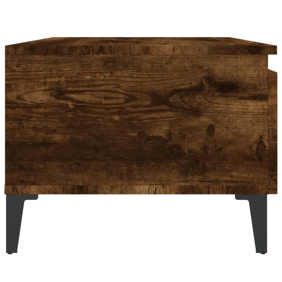 Table d'appoint Chêne fumé 50x46x35 cm Bois d'ingénierie - 8