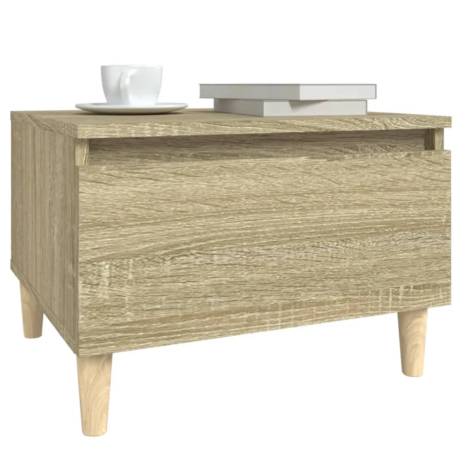 Tables d'appoint 2 pcs Chêne sonoma 50x46x35 cm Bois ingénierie - 5