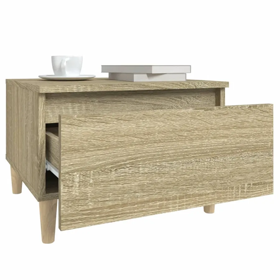 Tables d'appoint 2 pcs Chêne sonoma 50x46x35 cm Bois ingénierie - 6