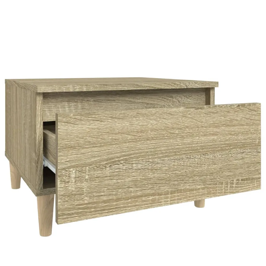 Tables d'appoint 2 pcs Chêne sonoma 50x46x35 cm Bois ingénierie - 9