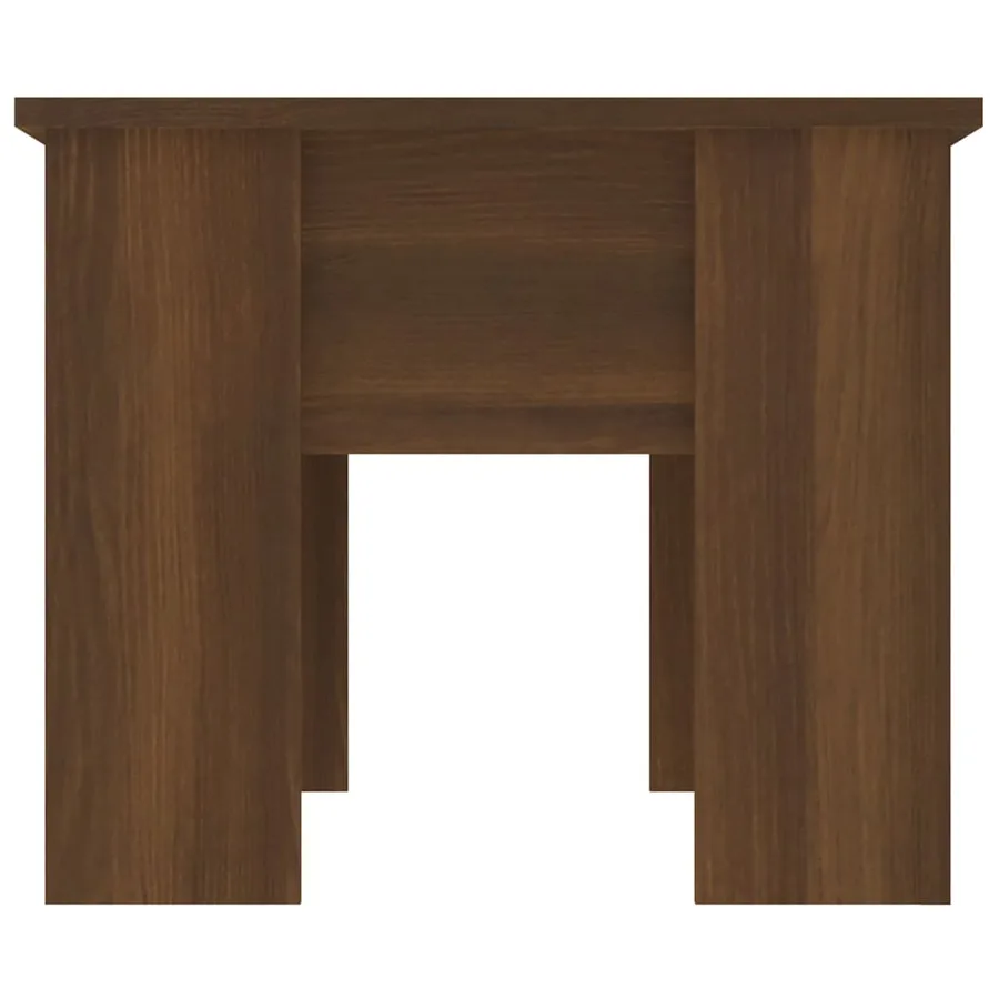 Table basse Chêne marron 79x49x41 cm Bois d'ingénierie - 4