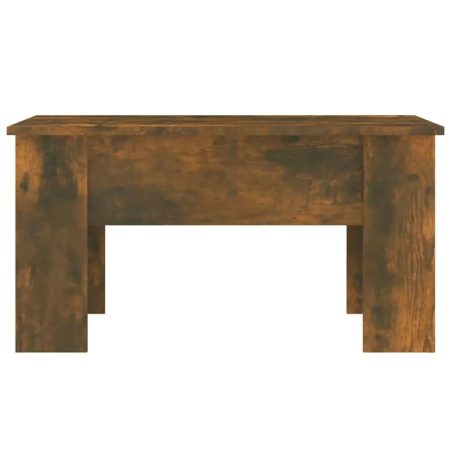 Table basse Chêne fumé 79x49x41 cm Bois d'ingénierie - 3