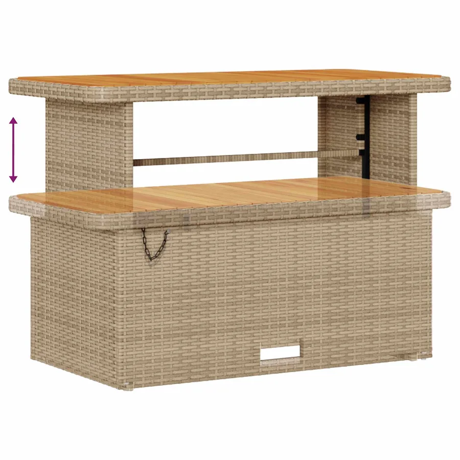Ensemble de canapé de jardin 9 pcs Beige et Gris clair - 9