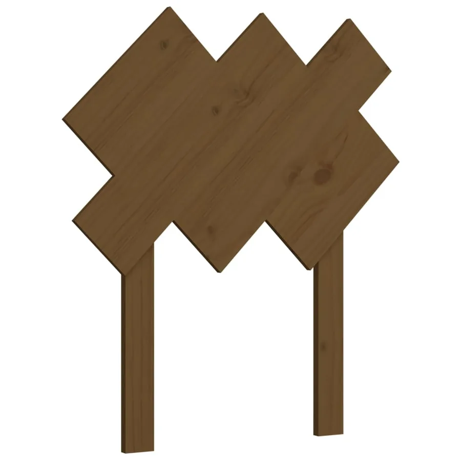 Tête de lit Marron miel 72,5x3x81 cm Bois massif de pin - 2