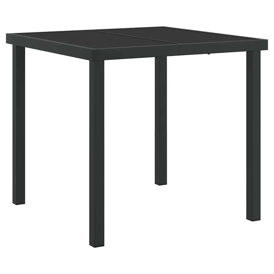 Table de Jardin Noir 80 x 80 x 73 cm Métal - 2