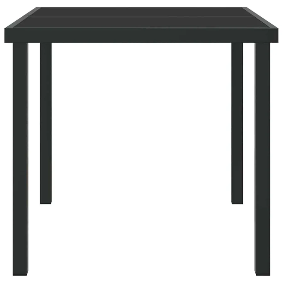 Table de Jardin Noir 80 x 80 x 73 cm Métal - 6