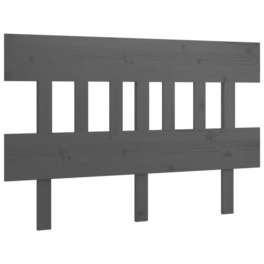 Tête de lit Gris 163,5x3x81 cm Bois massif de pin - 2