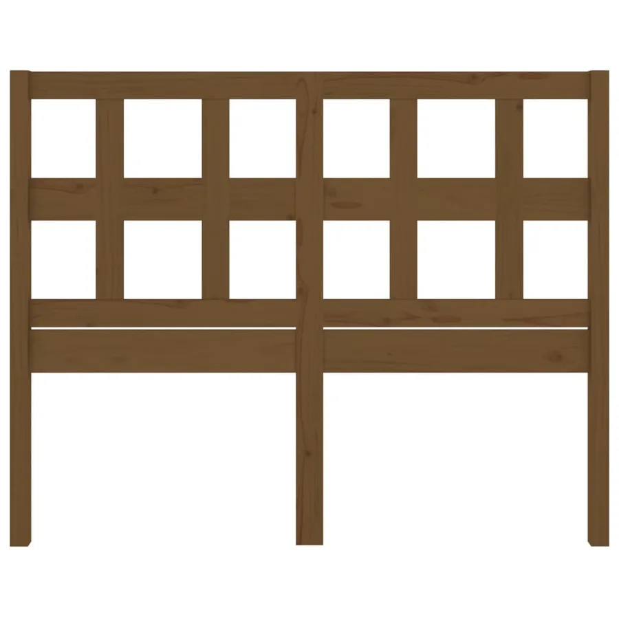 Tête de lit Marron miel 205,5x4x100 cm Bois massif de pin - 4