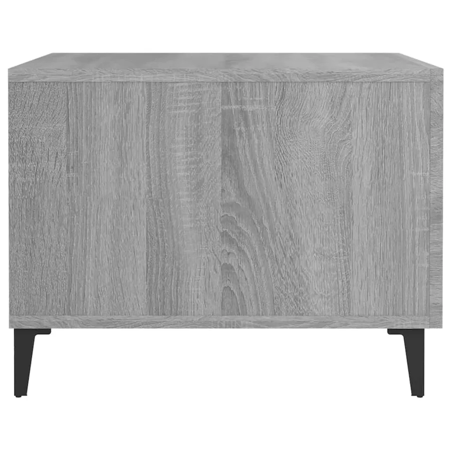 Tables basses avec pieds en métal 2 pcs Sonoma gris 50x50x40 cm - 8