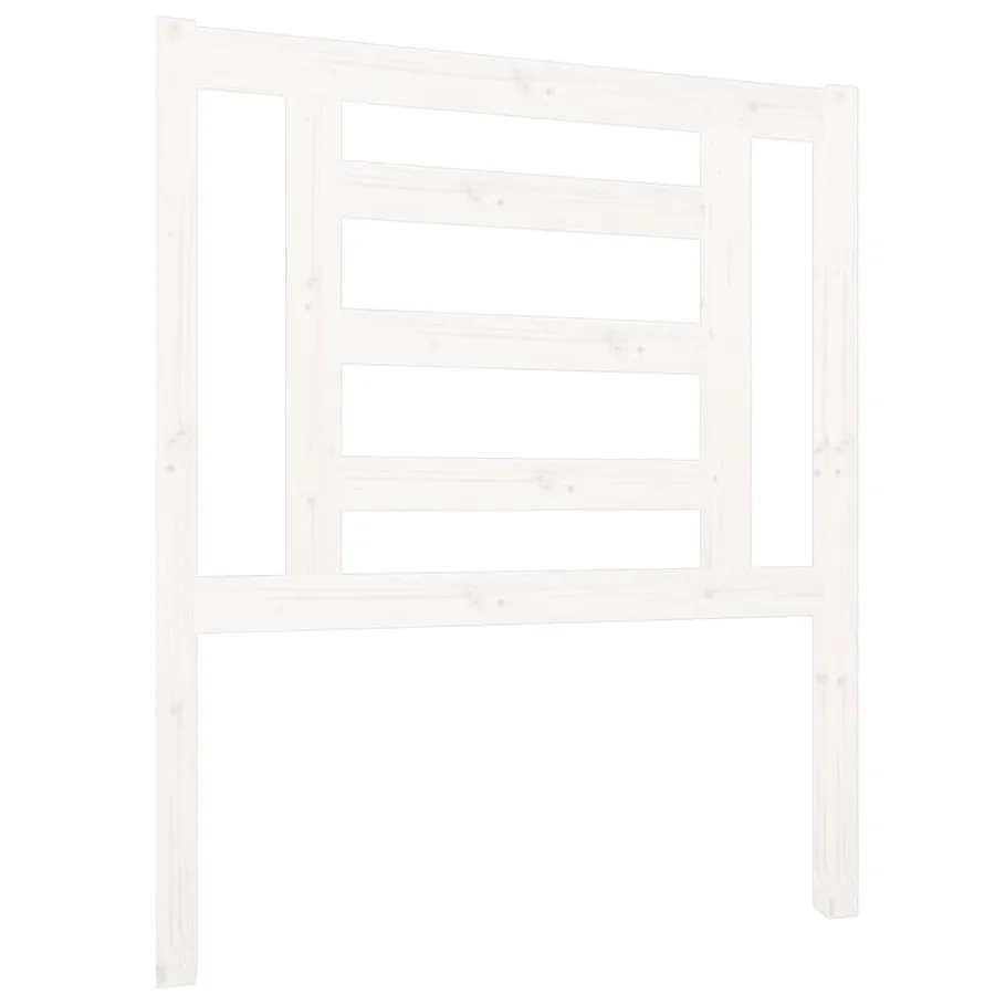 Tête de lit Blanc 81x4x100 cm Bois massif de pin - 2