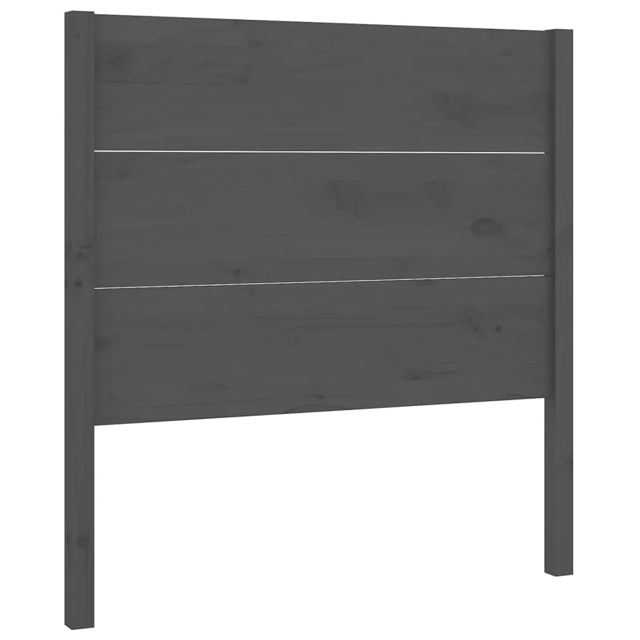 Tête de lit Gris 96x4x100 cm Bois massif de pin - 2