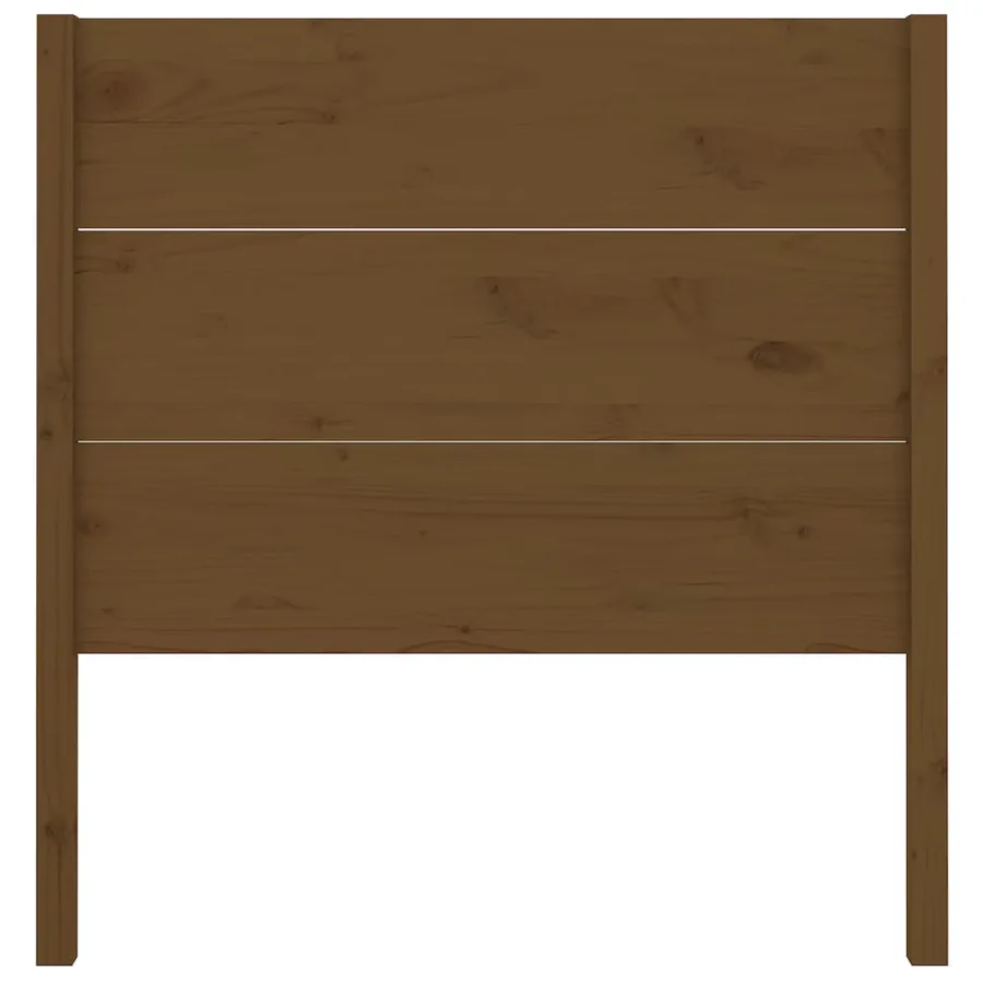 Tête de lit Marron miel 81x4x100 cm Bois massif de pin - 4