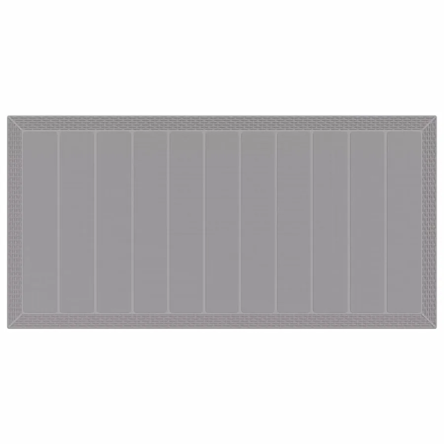 Ensemble de salle à manger pour jardin 9 pcs Gris clair - 6