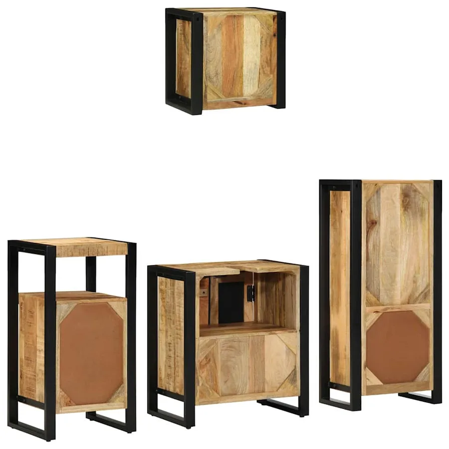 Ensemble de mobilier de salle de bain avec tiroir 4 pcs - 10