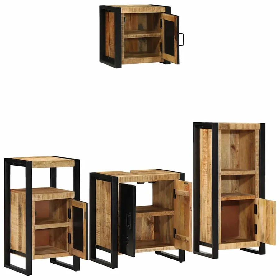 Ensemble de mobilier de salle de bain avec tiroir 4 pcs - 4