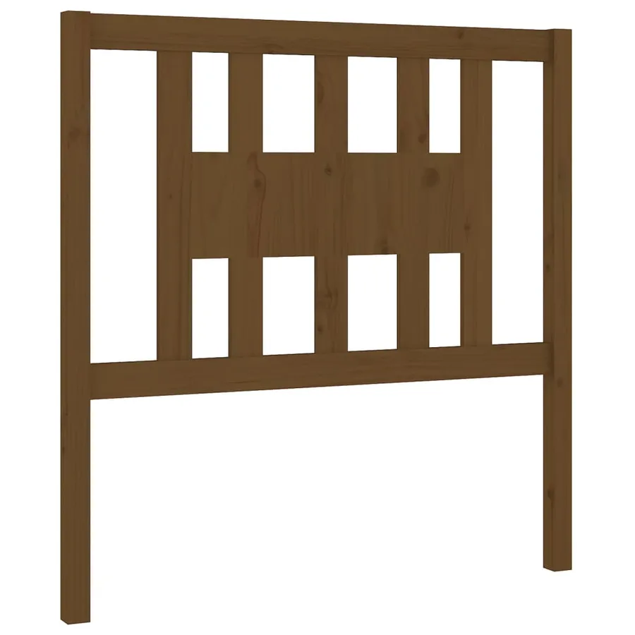Tête de lit Marron miel 106x4x100 cm Bois massif de pin - 2