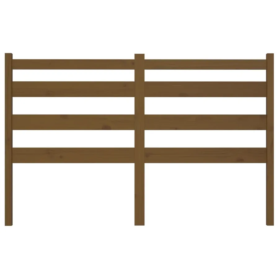 Tête de lit Marron miel 186x4x100 cm Bois massif de pin - 4