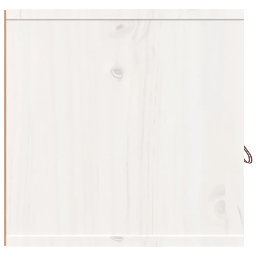 Armoires murales 2 pcs Blanc 60x30x30 cm Bois de pin massif - 7