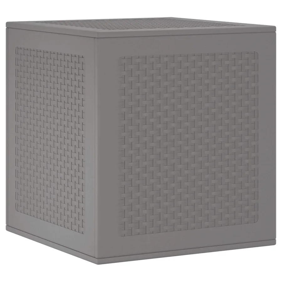 Boîte de rangement Gris clair 55 x 53 x 57 cm Polypropylène - 6