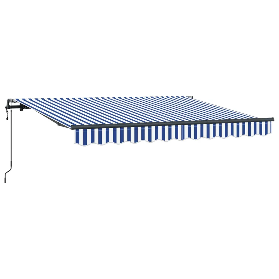 Auvent Rétractable Bleu 300 x 200 cm tissu - 2