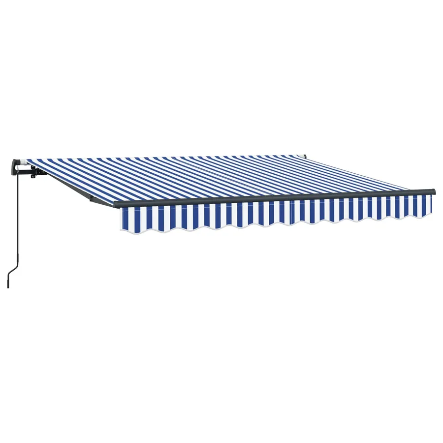 Auvent Rétractable Bleu 250 x 200 cm tissu - 2