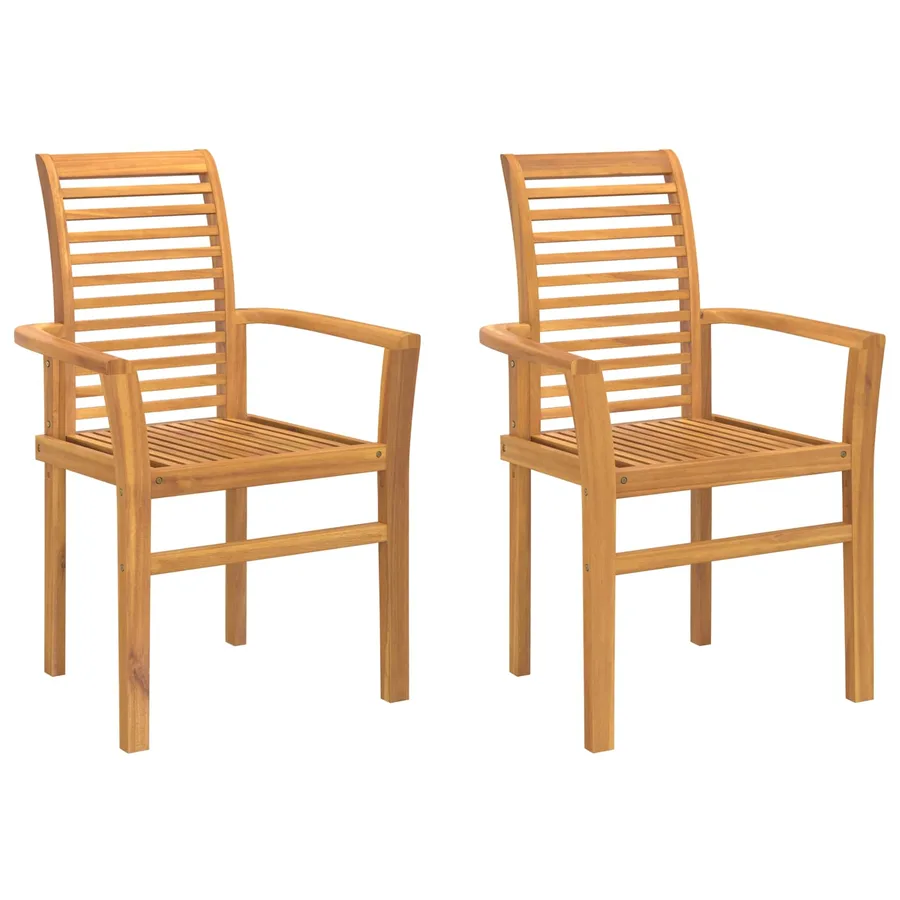 Chaise de salle à manger 2 pcs Marron 62 x 55 x 94 cm - 2