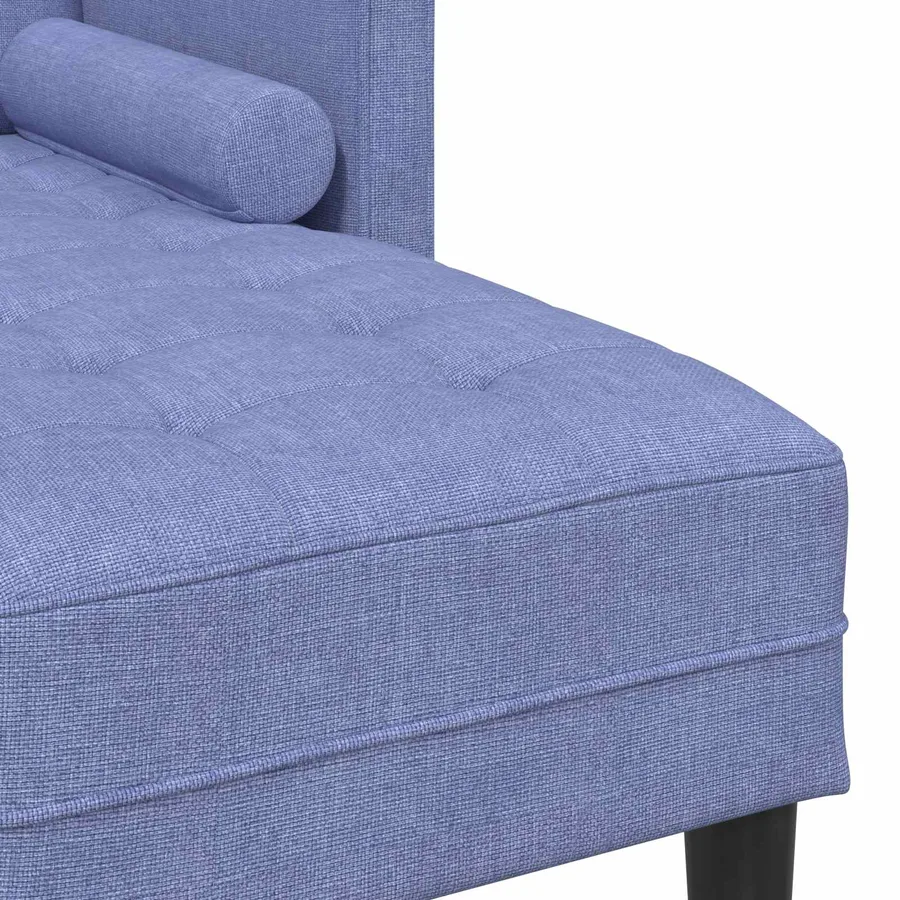 Ensemble de Canapés avec coussin 2 pcs Bleu denim Polyester - 12